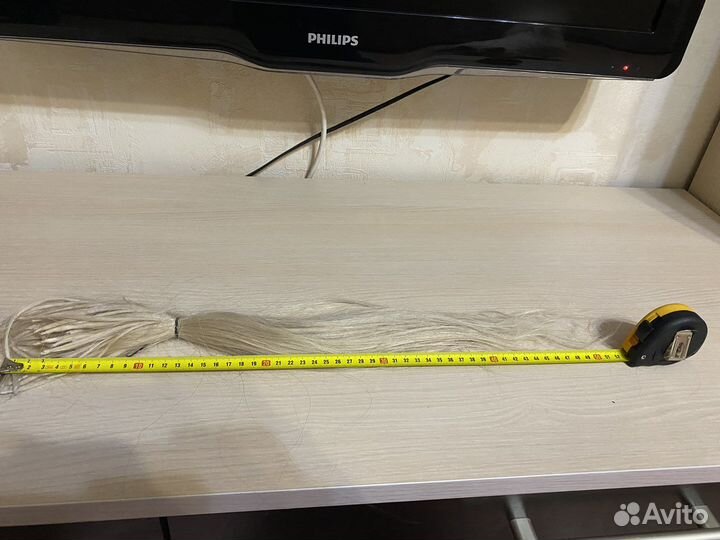 Волосы для наращивания 51-52 см блонд бу