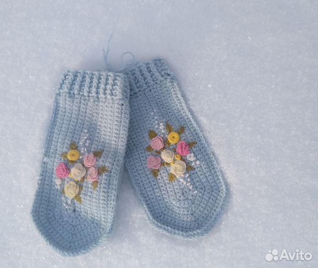 Варежки крючком