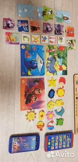 Игрушки.Развивающие пазлы для малышей