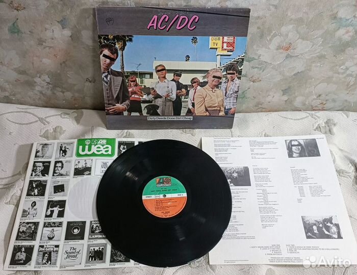 AC/DC Dirty Deeds Done Dirt Cheap 1976 Germany LP