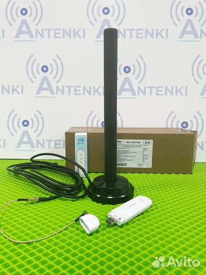 Модем ZTE MF79 с автомобильной антенной на магните