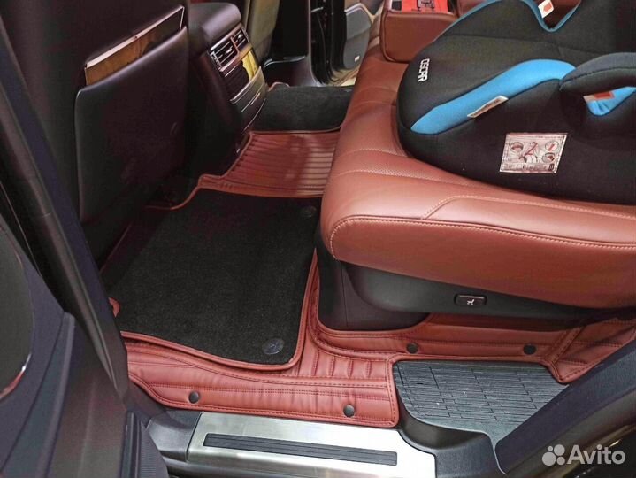 3Д (3D) коврики из экокожи lexus Лексус LX лх