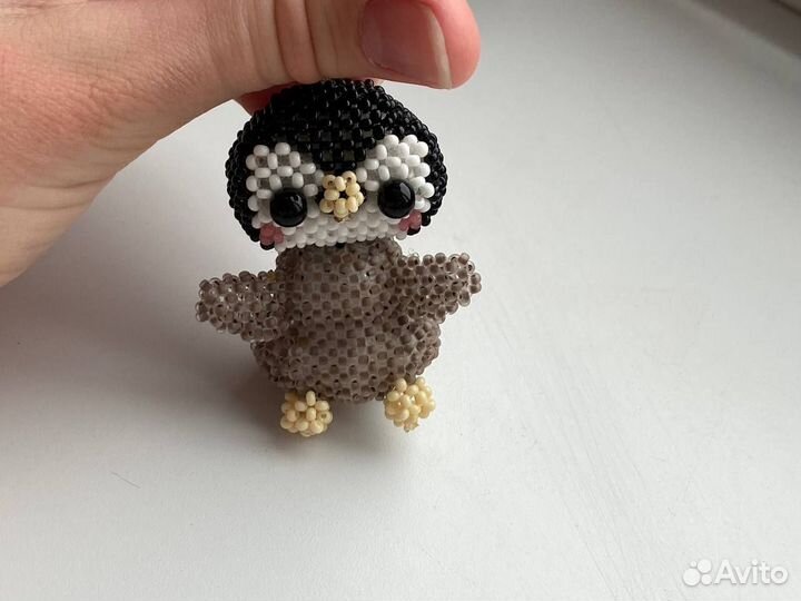 Амигуруми из бисера пингвин