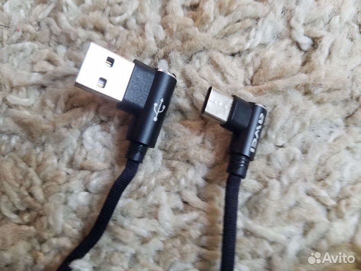 Кабель usb type-c 2.4A для айфона и андроида