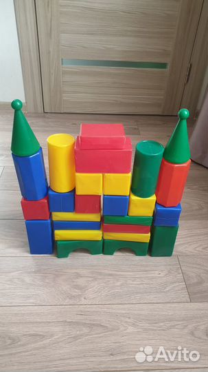 Кубики большие + Кегли и шары