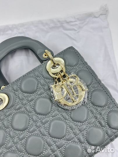 Сумка кожаная lady dior