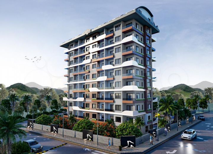 1-к. квартира, 50 м² (Турция)