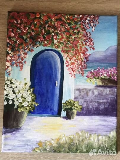 Картина акрилом на холсте