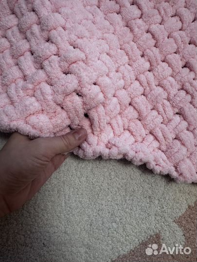 Плед детский вязаный ручная работа