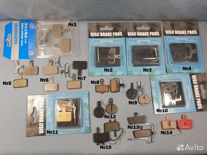 Колодки для дисковых тормозов велосипеда B01S и др