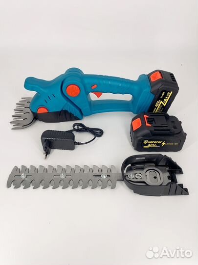Аккумуляторный садовый кусторез. Новый. Мощный