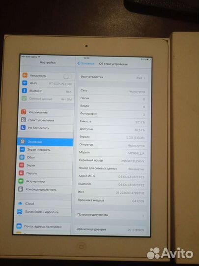 Планшет iPad 2 64 г wi-fi sim-карт