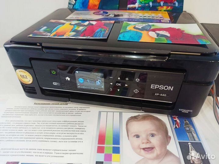 Мфу Epson XP440 с снпч и WiFi