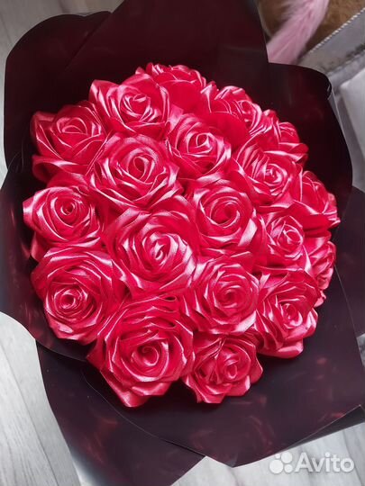 Букет из атласных лент