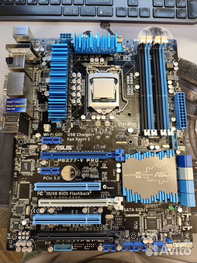 Материнская плата asus P8Z77V-PRO + 3770K + 16Gb