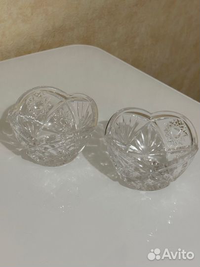 Вазочки конфетницы, хрусталь СССР