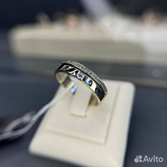 Золотое кольцо из белого золота 585 золото