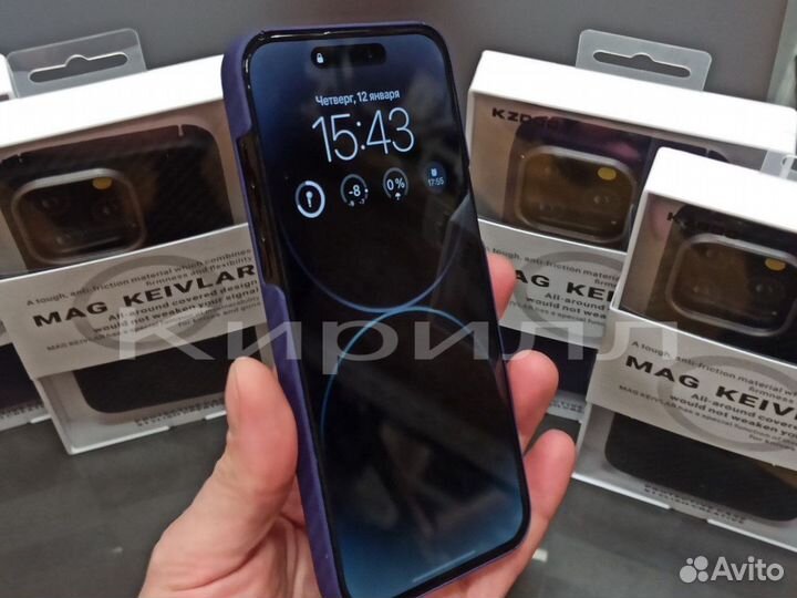 Чехол Mag Kevlar на iPhone 14 pro/ pro max new