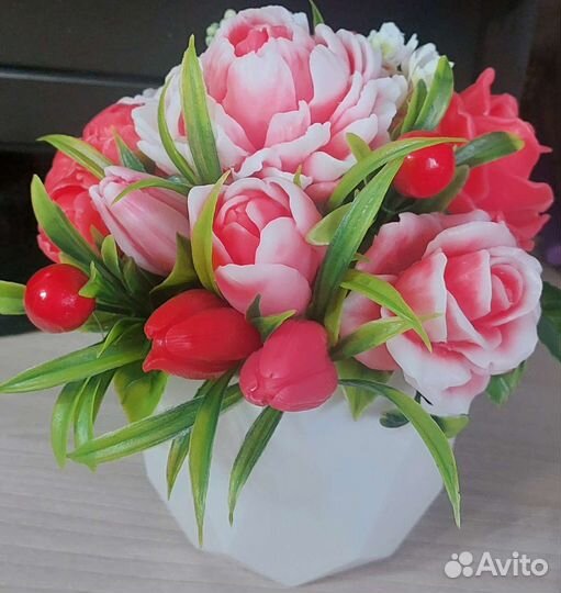 Букет из мыла на 8 марта