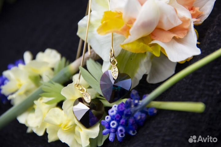 Серьги сердца