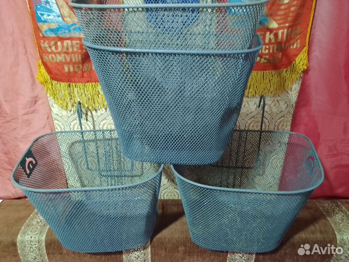 Корзина для велосипеда на руль.Б/у 4шт
