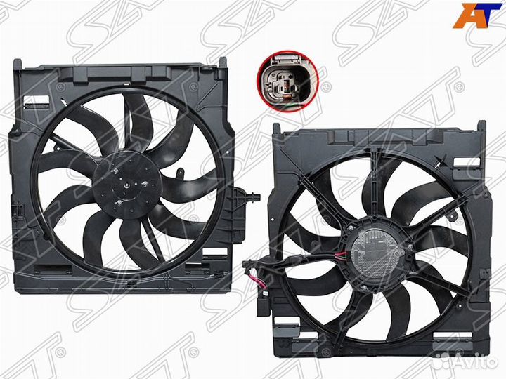 Диффузор радиатора в сборе BMW X5 E70 06-13/X6 08