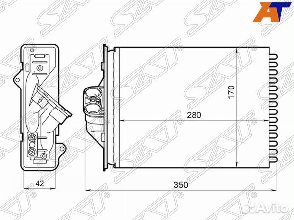 Радиатор отопителя салонаchrysler voyager/town&