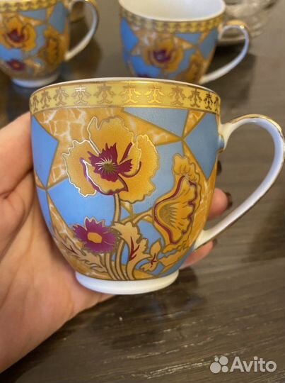 Чайный сервиз 6 персон 15 предметов фарфор