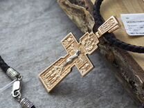 Серебряный крест с позолотой золоченный