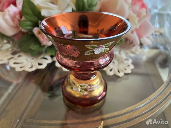 Маленькая вазочка Богемия