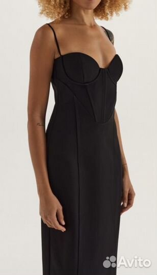 Черное платье с корсетом love republic