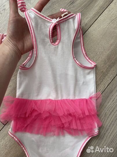 Купальник + панама на девочку 1-2года