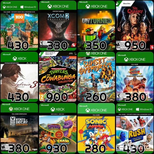 Игры на Xbox One & Xbox series