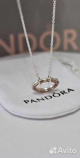 Колье Pandora Signature Pave Оригинал