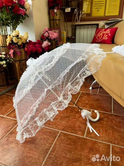 Кружевной зонт новый