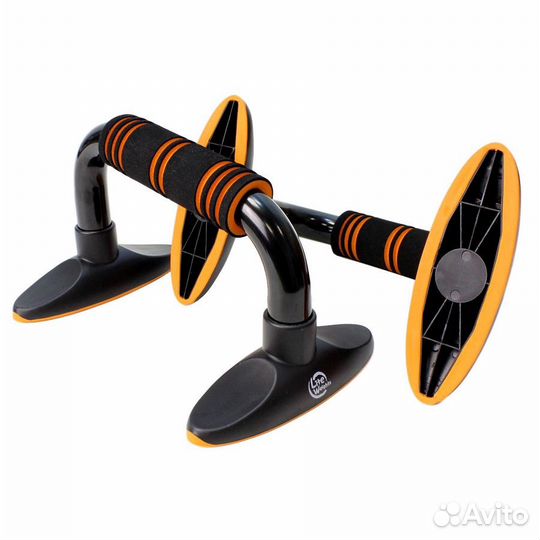 Упоры для отжиманий Lite Weights Black/Orange