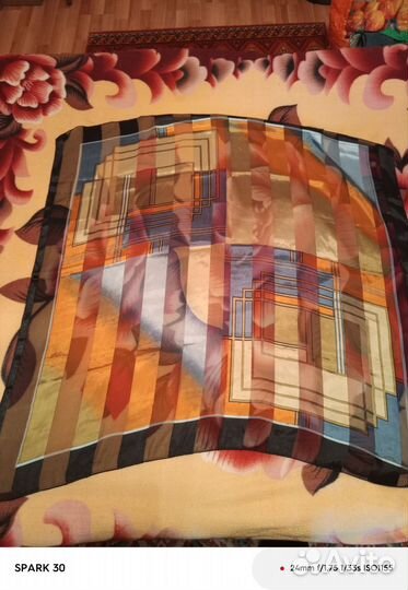 Платок женский, 115*115 см, шелк