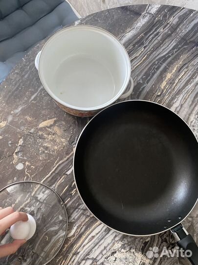 Кастрюля и сковорода бу