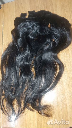 Волосы натуральные на трессе 60 см
