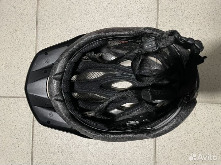 Велошлем Met Crossover 2020 черный желтый