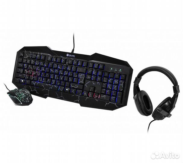 Комплект Оклик HS-HKM100G Imperial (клавиатура+мыш