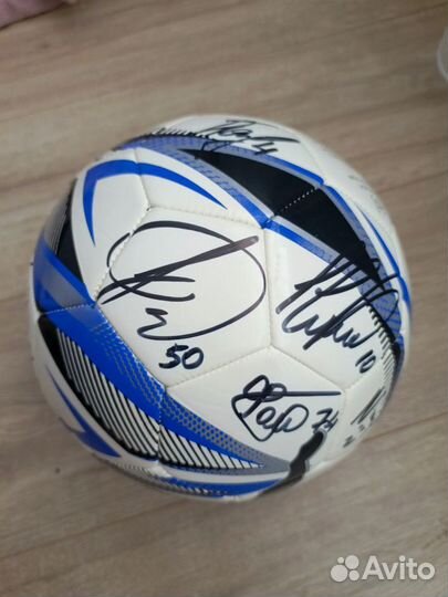Футбольный мяч с автографами Динамо