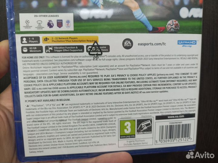 Игра PS5 FIFA 24 FC 24