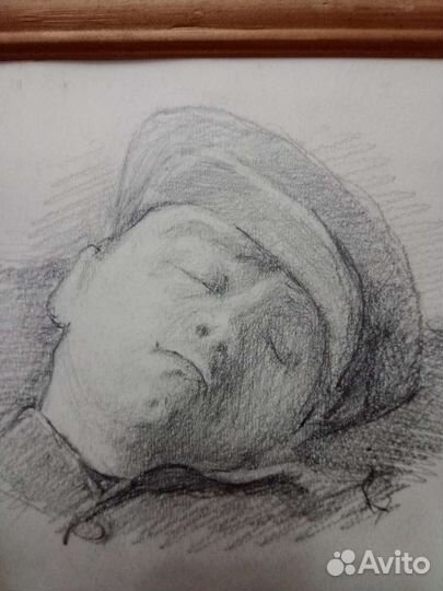 Антикварный рисунок