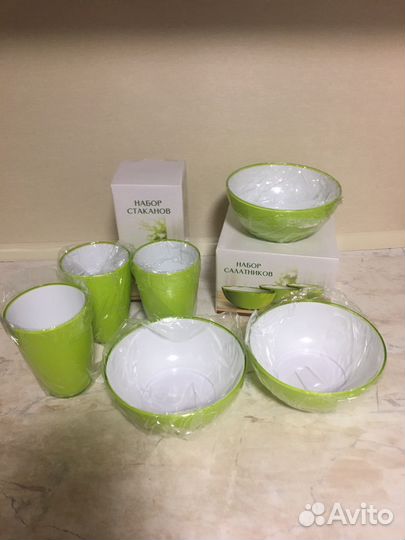 Набор посуды Орифлейм новый, ножи кухонные