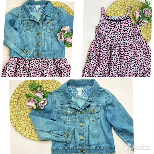 Пакет фирменных летних вещей для девочки 122-128