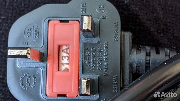 Кабель питания для монитора 3-х контактный