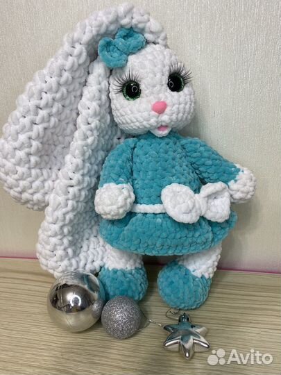 Зефирный плюшевый зайка