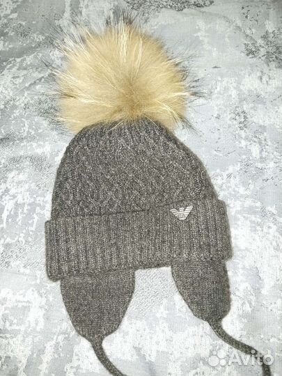Зимняя шапка для мальчика с 0м и до 1г