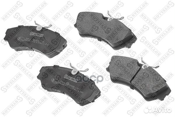 394 000B-SX колодки дисковые п. с антискр. пл